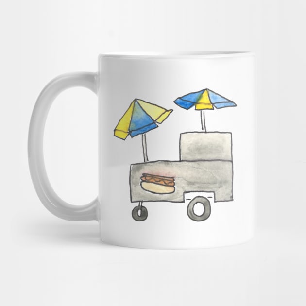 New York City Icons: Hot Dog Cart by buhloop.icons